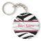 Zebra Print Keychain