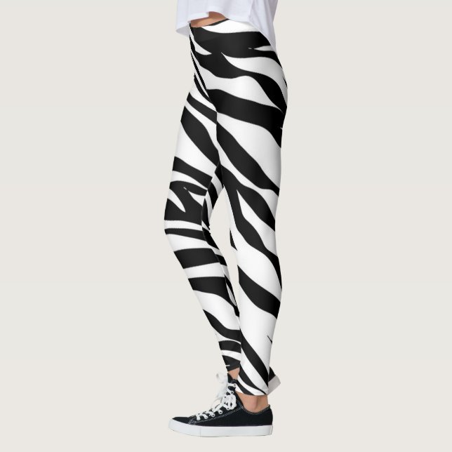 Zebra Print Leggings (Left)