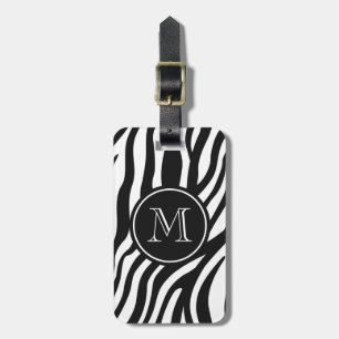Zebra Print Luggage Tag