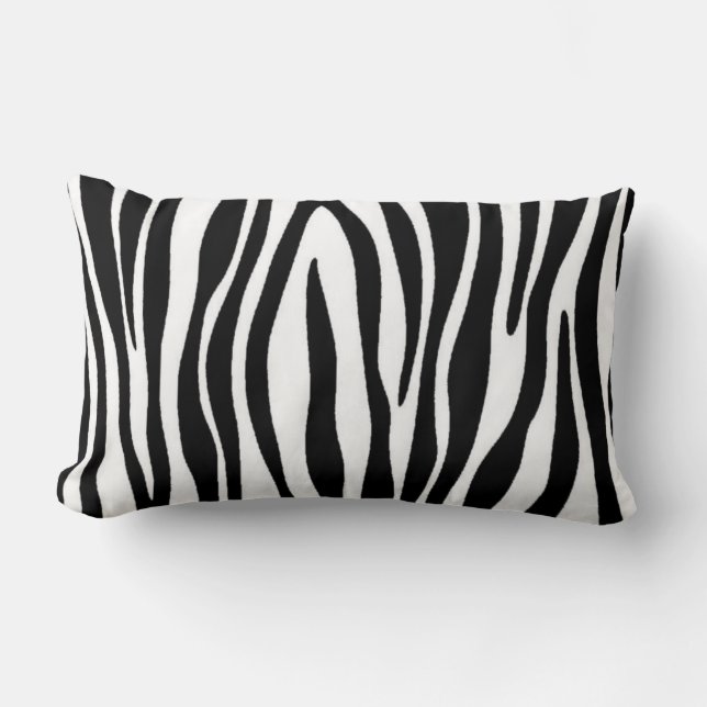 Zebra Print Lumbar Cushion (Front)