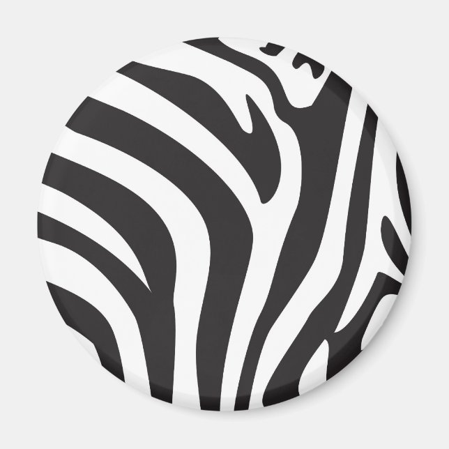 Zebra Print Magnet (Front)