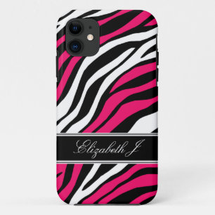 Zebra Print Mix Fuchsia iPhone 5 Case