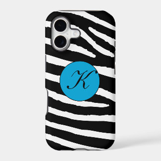 Zebra Print Monogram iphone 5 case