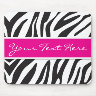 Zebra Print Mouse Pad
