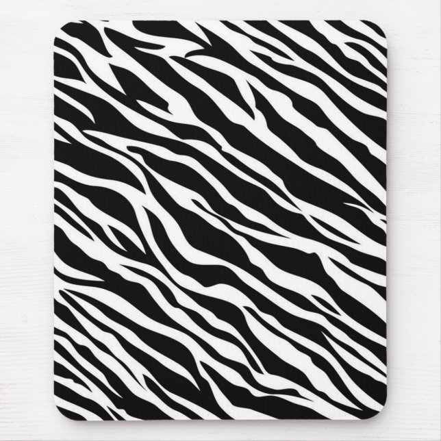 Zebra Print Mouse Pad (Front)