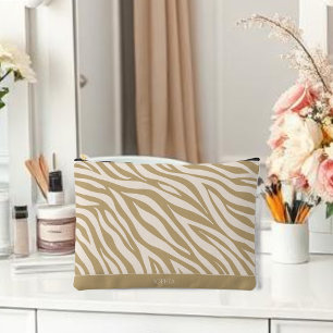 Zebra Print-Neutral Accessory Pouch