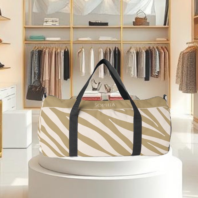 Zebra Print-Neutral- Duffle Bag (Zebra Print-Neutral- Duffle Bag)