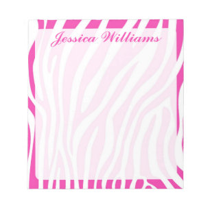 Zebra Print Notepad