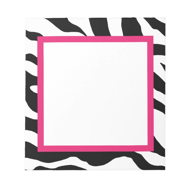 Zebra Print Notepad (Front)