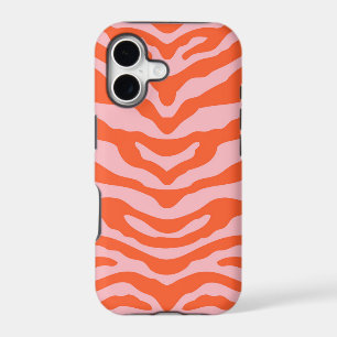 Zebra Print Orange and Pink