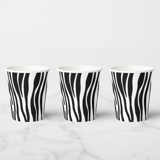 Zebra Print Paper Cups (Multi)