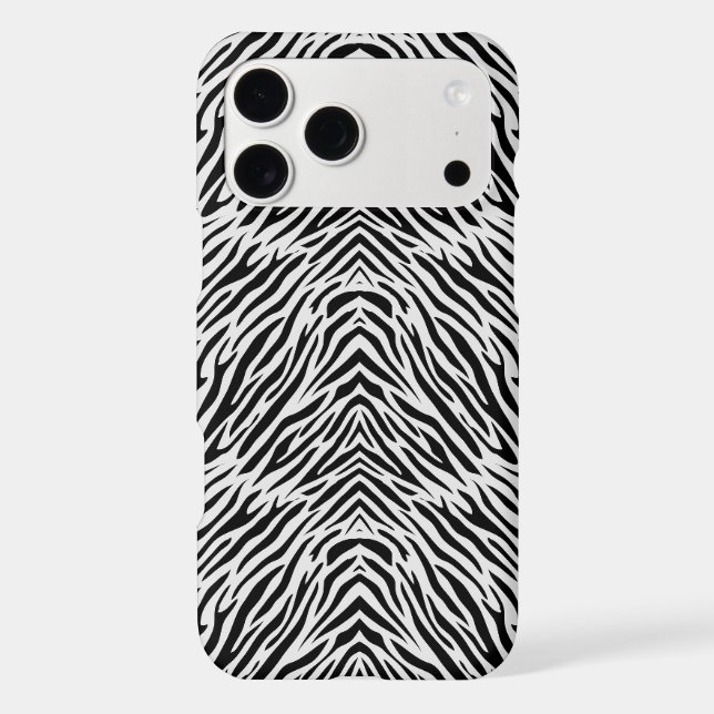 Zebra Print Phone Case | Minimalist Animal Pattern (Back)