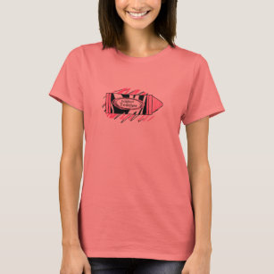 Zebra Print & Pink Crayon Preschool Teacher T-Shirt