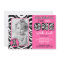 Zebra Print Pink Girls First Birthday