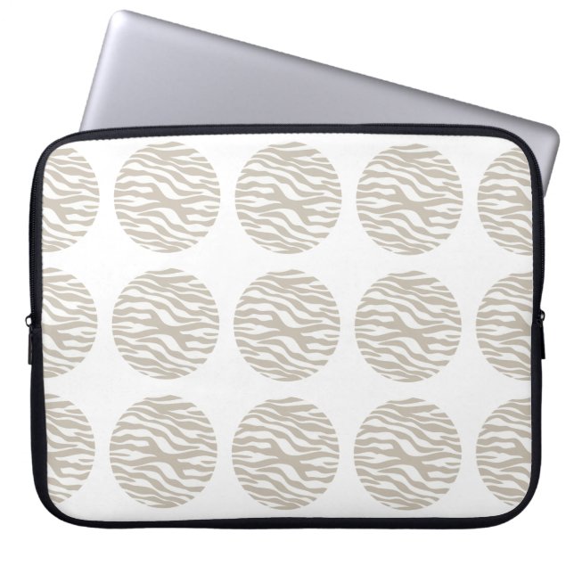 Zebra Print Polka Dots Electronics Sleeve (Front)