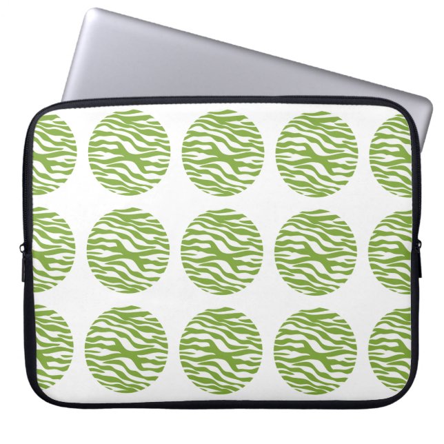 Zebra Print Polka Dots Electronics Sleeve (Front)