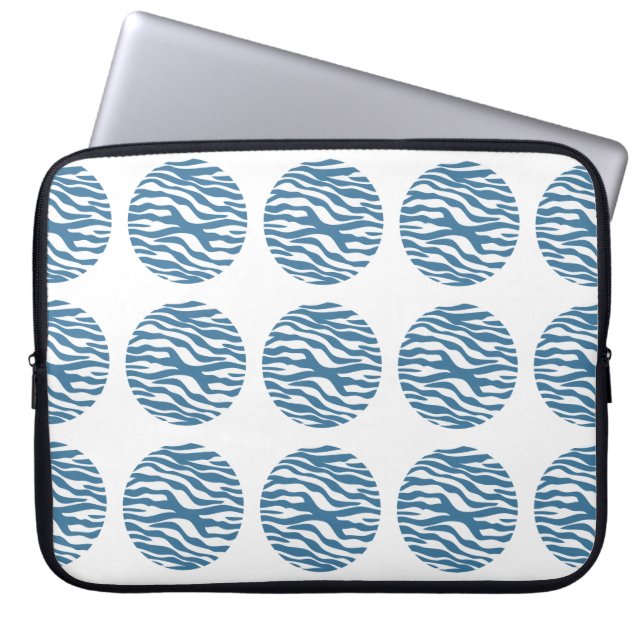 Zebra Print Polka Dots Electronics Sleeve (Front)