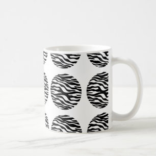 Zebra Print Polka Dots Mug