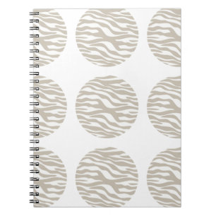 Zebra Print Polka Dots Notebook