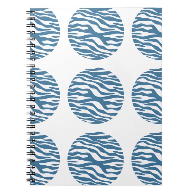 Zebra Print Polka Dots Notebook (Front)