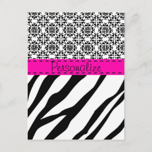 Zebra Print Postcard