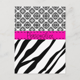 Zebra Print Postcard