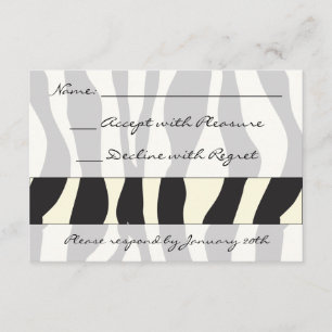Zebra Print RSVP