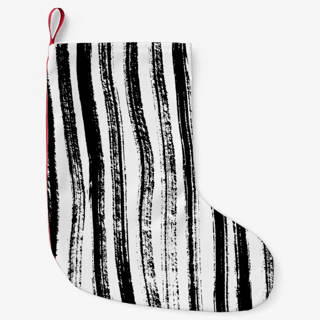 Zebra print small christmas stocking (Front)