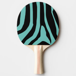 Zebra Print Stripes Pattern Ping Pong Paddle