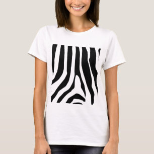 Zebra Print Stripes Pattern T-Shirt
