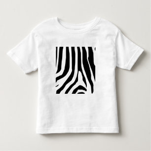 Zebra Print Stripes Pattern Toddler T-Shirt