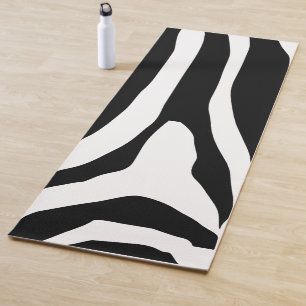 Zebra Print Stripes Pattern Yoga Mat