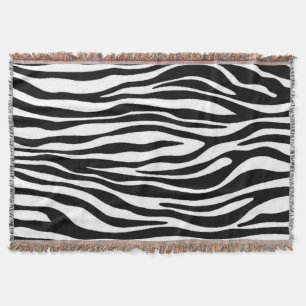 Zebra Print Throw Blanket