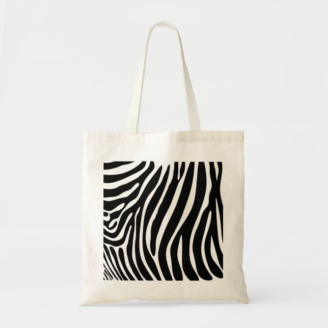 Zebra Print Tote Bag (Front)