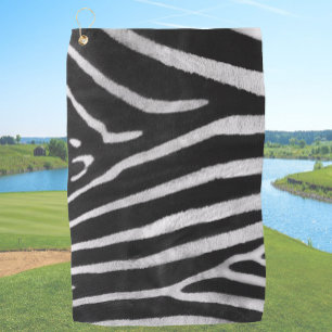 Zebra Print Upload Your Own Photo Custom Picture Golf Towel