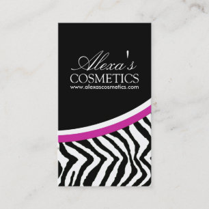 Zebra Print {Vertical} :: Business Card