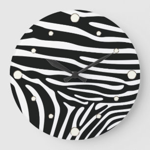 Zebra  Print Wall Clock