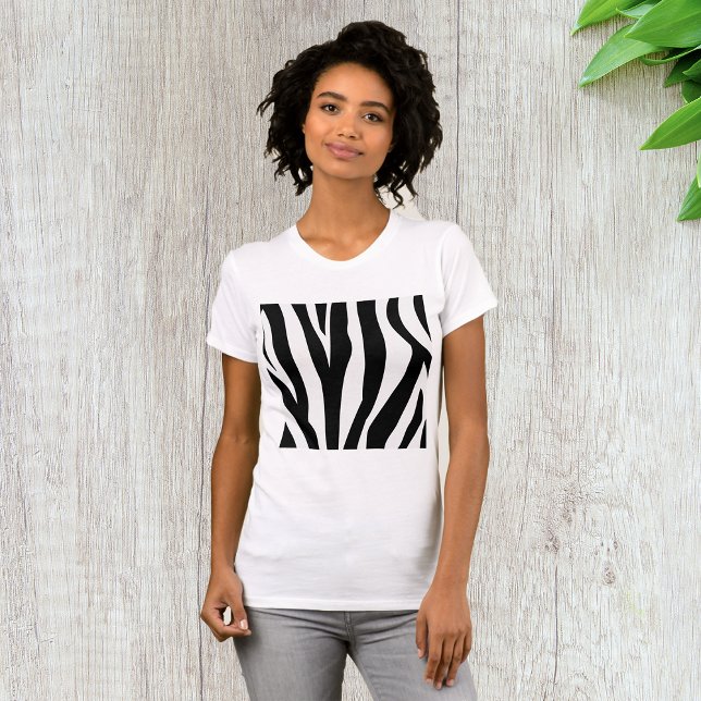 Zebra Print Womens T-Shirt (Creator Uploaded)