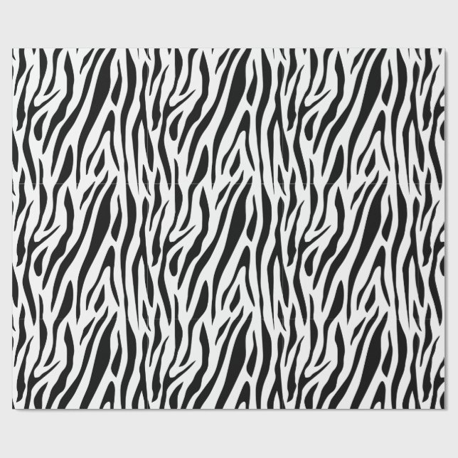 Zebra Print Wrapping Paper (Flat)