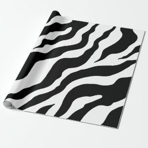 Zebra Print Wrapping Paper