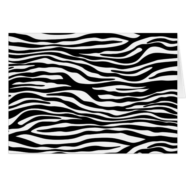 Zebra Print, Zebra Stripes, Black And White (Front Horizontal)
