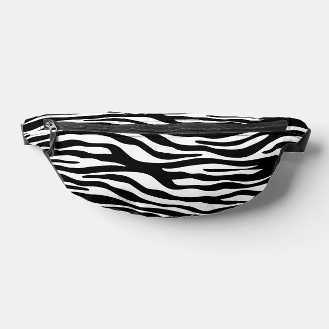 Zebra Print, Zebra Stripes, Black And White Bum Bags (Lay Down)