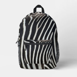 Zebra printed backpack