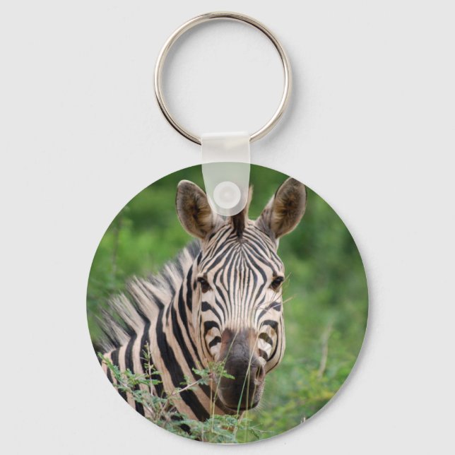 Zebra profile key ring (Front)