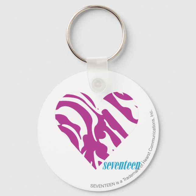 Zebra Purple 2 Key Ring (Front)