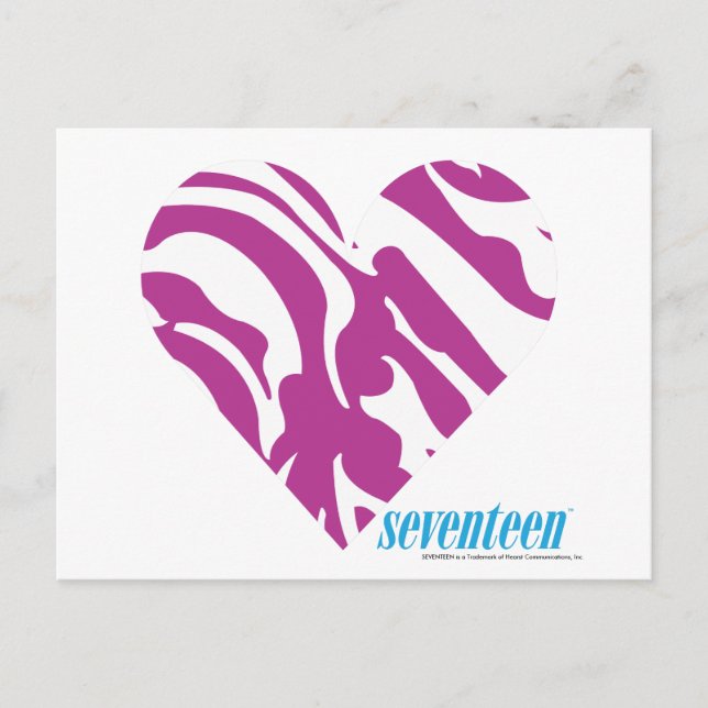 Zebra Purple 2 Postcard (Front)
