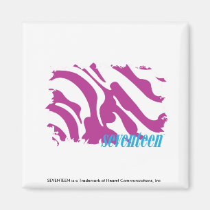 Zebra Purple 3 Magnet