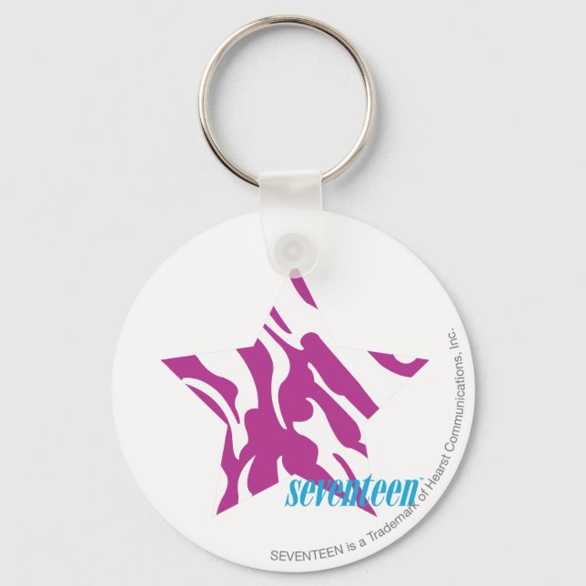 Zebra Purple 4 Key Ring (Front)