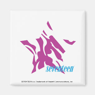 Zebra Purple 4 Magnet