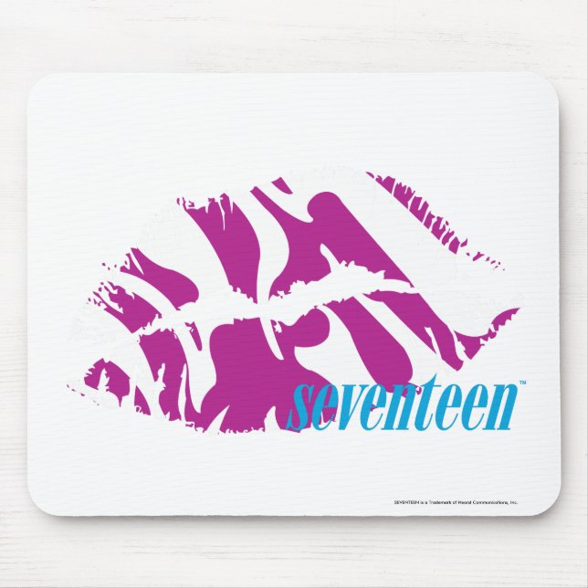 Zebra Purple Mouse Pad (Front)